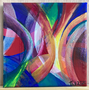 The Fractured Void Inside - Abstract Canvas Paiting