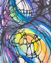 The Cosmic Web | Gouache On Paper - Original Abstract Artwork