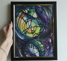 The Cosmic Web | Gouache On Paper - Original Abstract Artwork