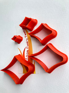 Set of 5 Kite Cutters - 3D Printed Cutters For Polymer Clay