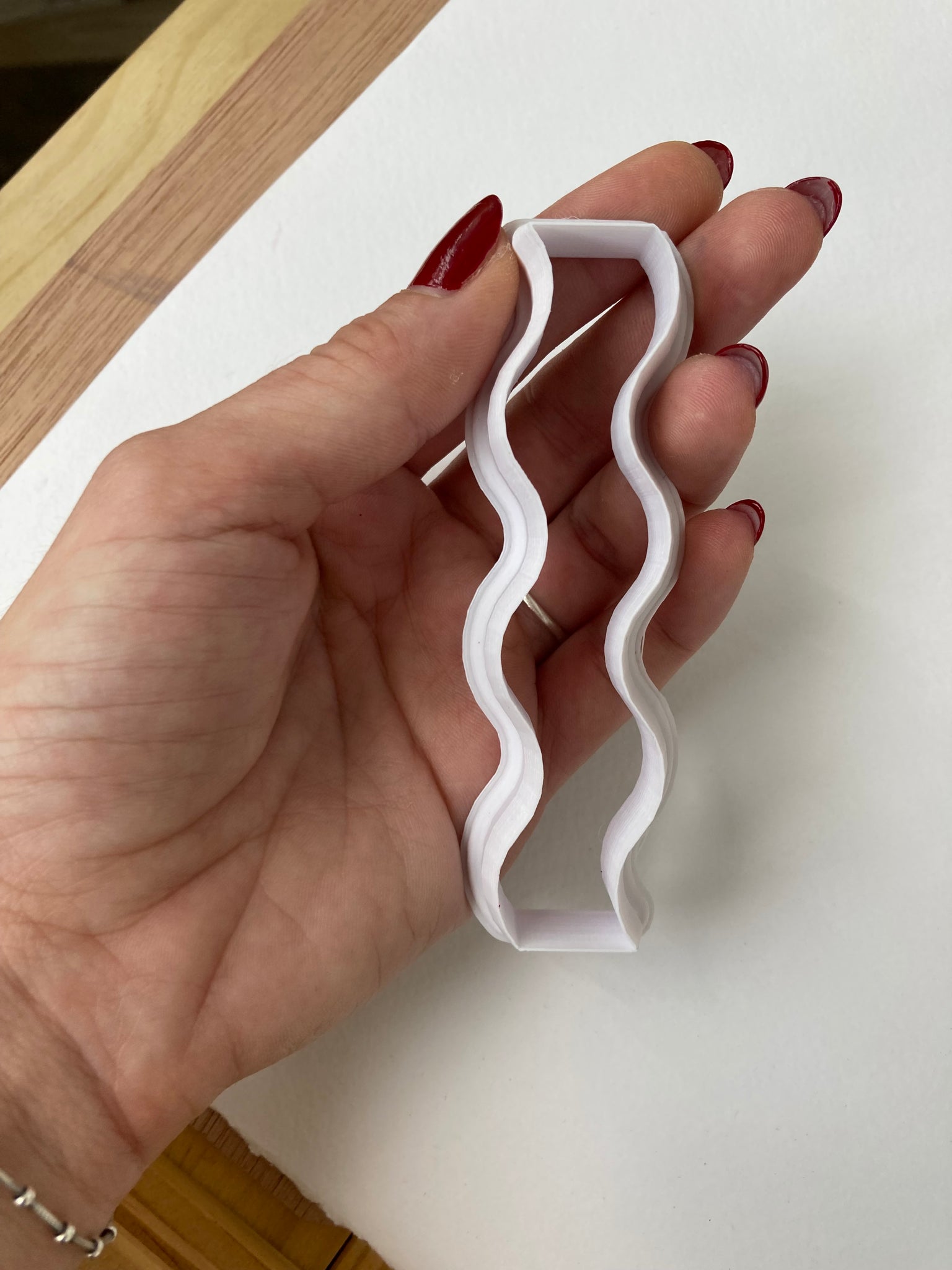 SINGLE Wave Cutter Size 3 - 3D Printed Cutter For Polymer Clay – Little  Funky Tools