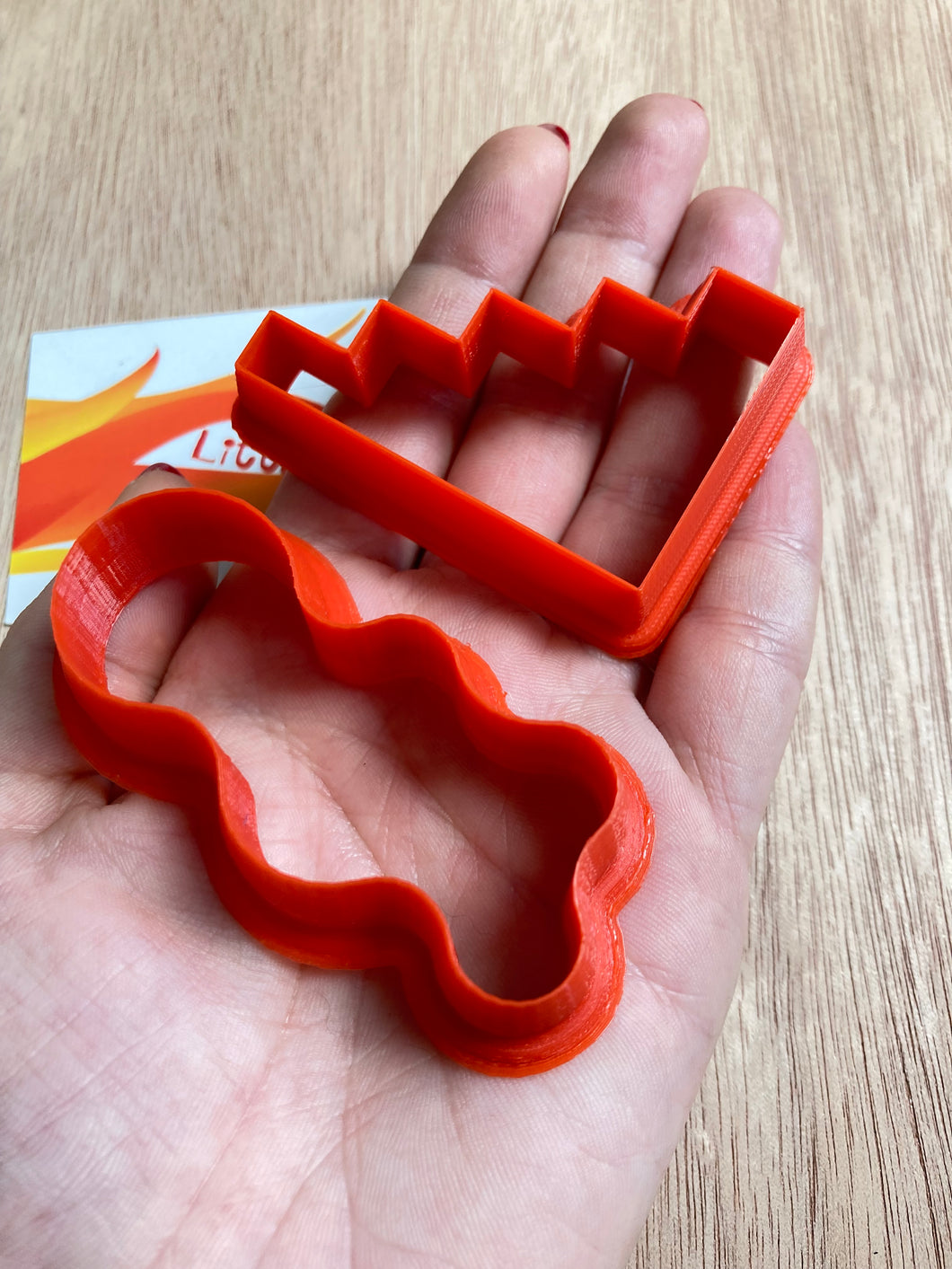 2 Cutters Set - STAIRS and BLOB Cutters - 3D Printed Cutters For Polymer Clay