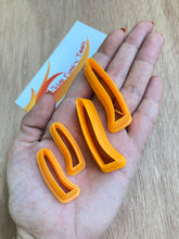 Spooky Long Arched Windows Cutters Set Size 1 AND 2 - 4 Pieces - 3D Printed Cutters For Polymer Clay