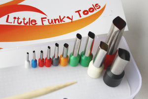 Custom Set of Any 11 Shapes Little Funky Tools - Free Shipping Worldwide