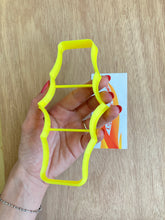 Big Rounded Wave Rectangle Cutter 4 - 6.5 X 15 CM - 3D Printed Cutter For Polymer Clay